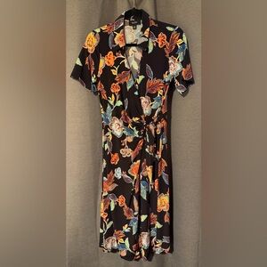 Like New! MSK Flutter Sleeve Wrap Dress